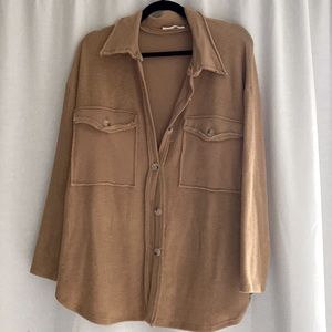 VICI - Ysabel French Terry Shacket - Camel